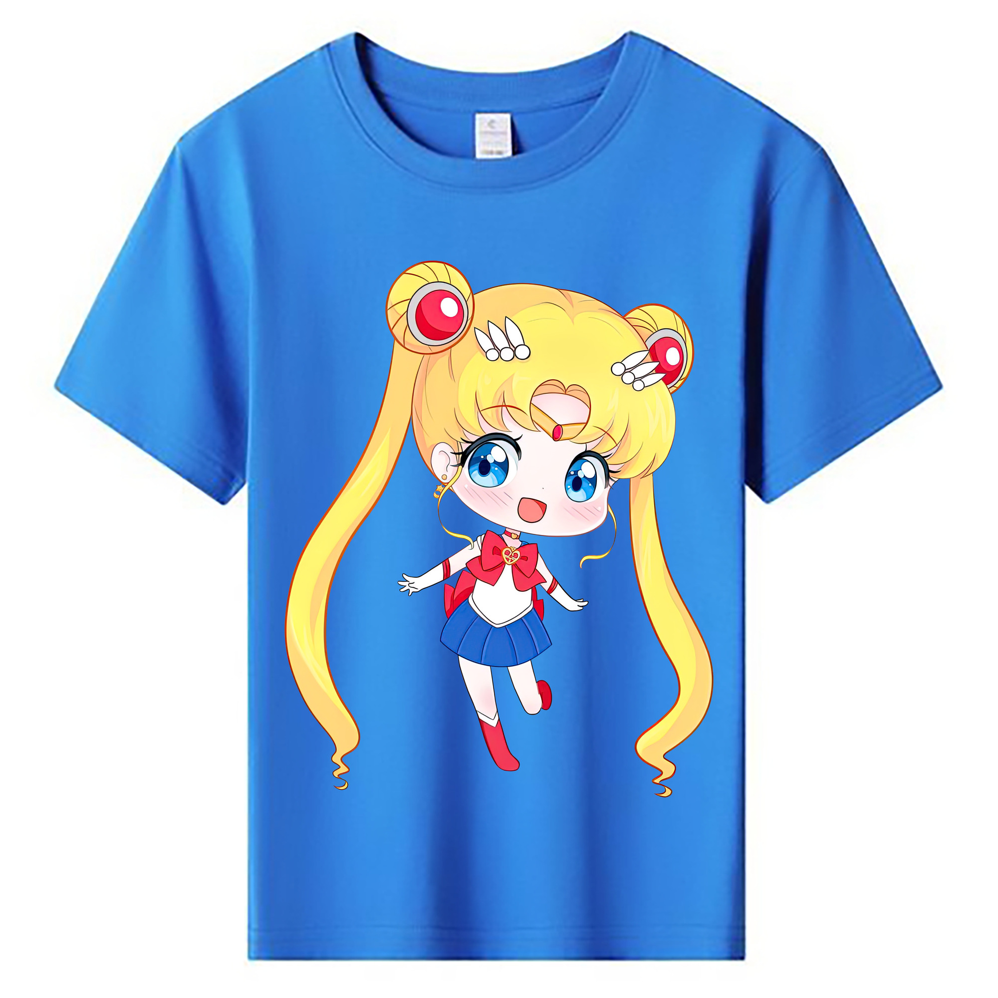 （画像用） 美少女戦士セーラームーン 月野 うさぎ つきの うさぎ Sailor Moon Tsukino Usagi 綿100％キッズTシャツ（フロントプリント）